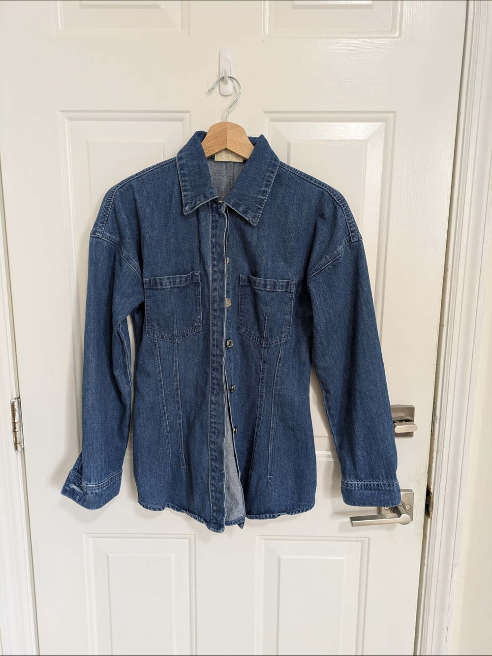 Torn By Ronny Kobo Tailored Blue Denim Shirt